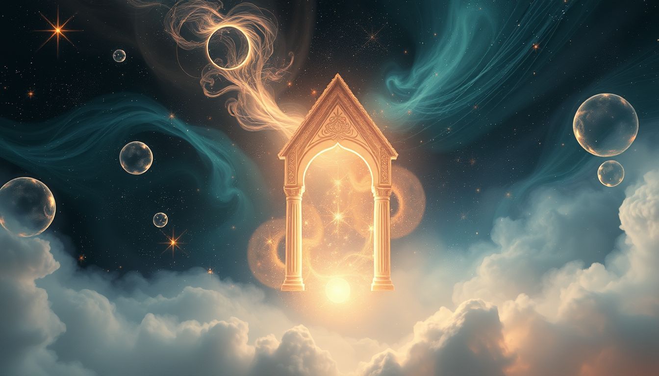 Ein alter Giebel symbolisiert Verbindung zu Geschichte und Herkunft.