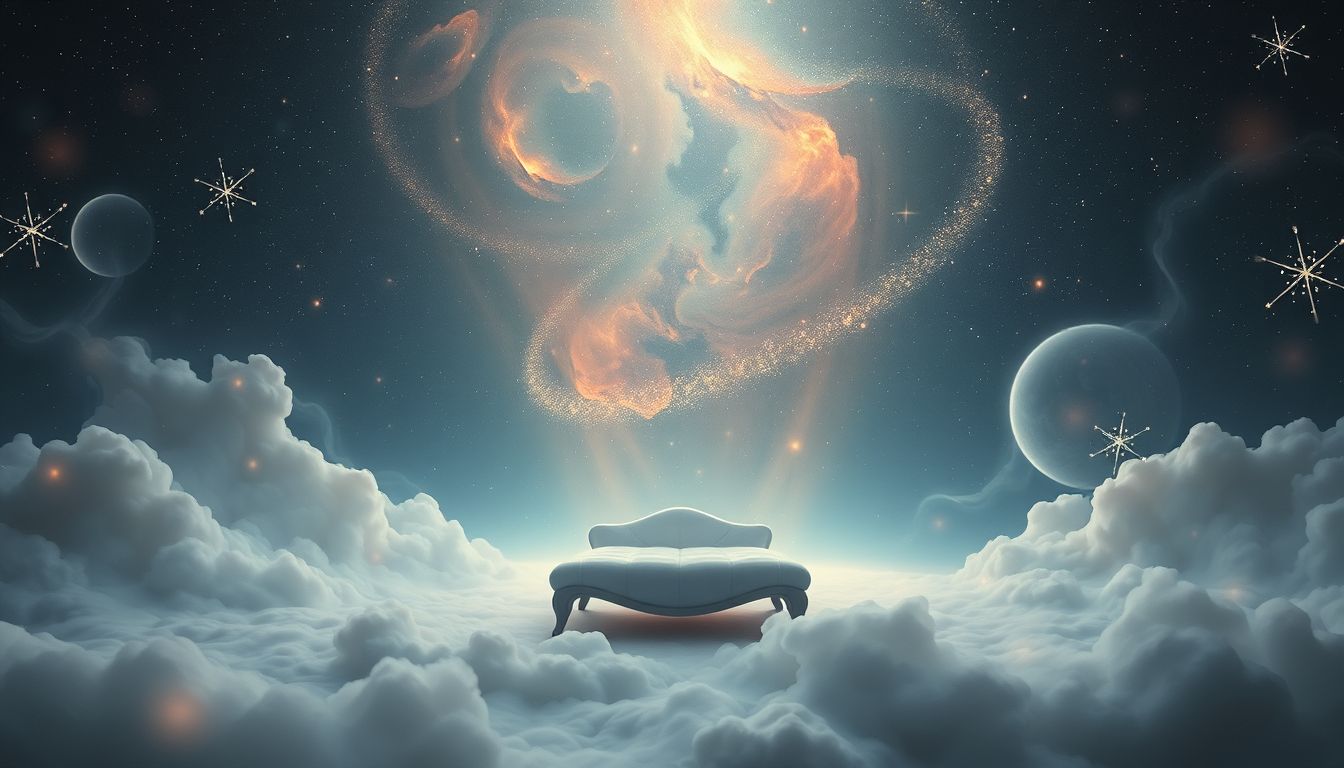 Ein fremder Divan symbolisiert innere Unsicherheit und fehlende Orientierung.