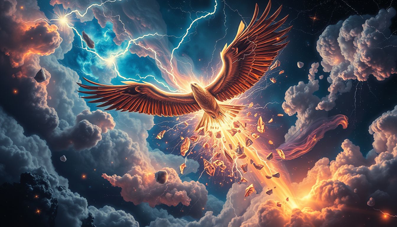 Ein Donnervogel zerstört Hindernisse für neue Lebenswege.