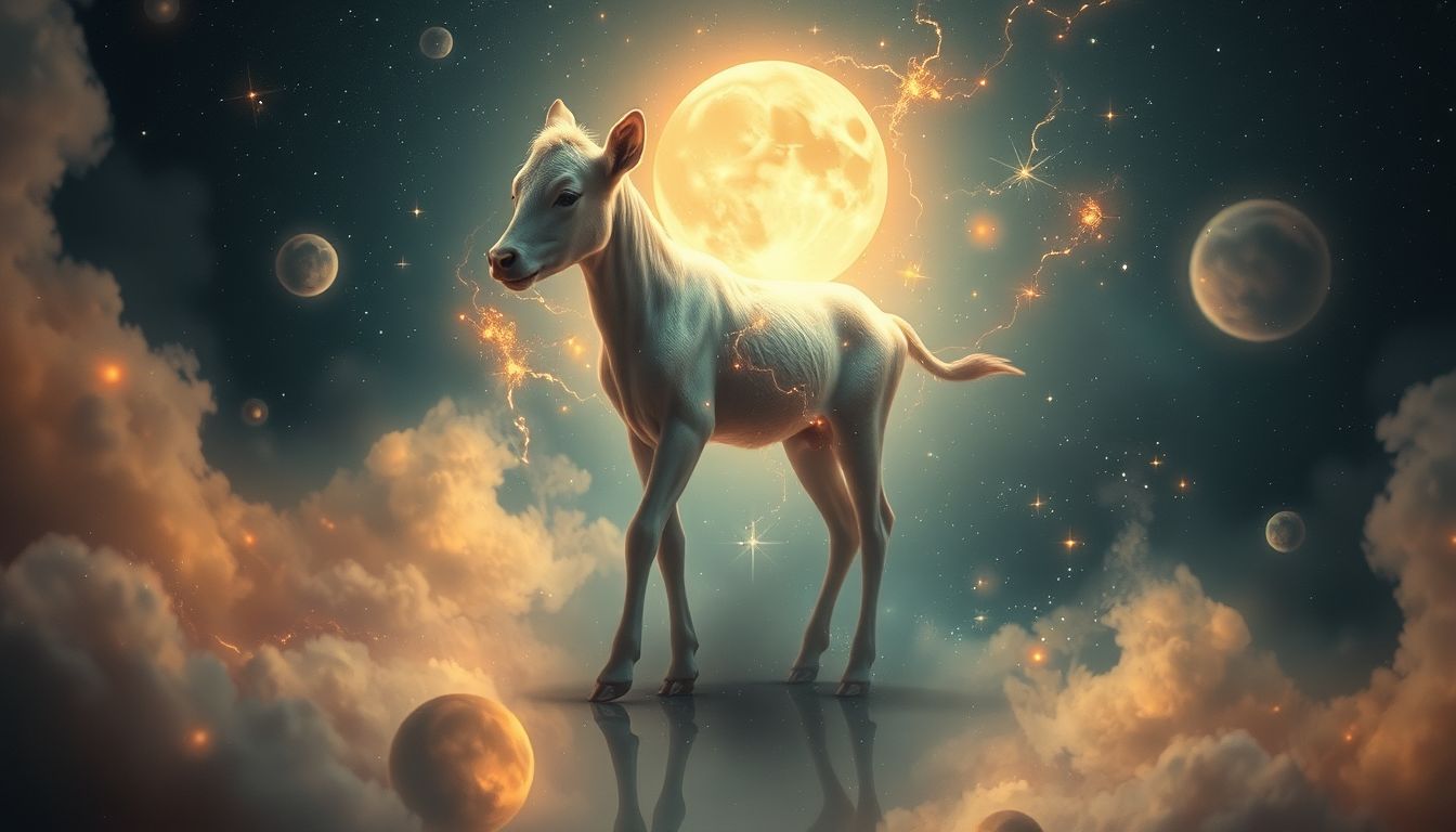 Ein krankes Kalb im Traum symbolisiert oft innere Schwäche.