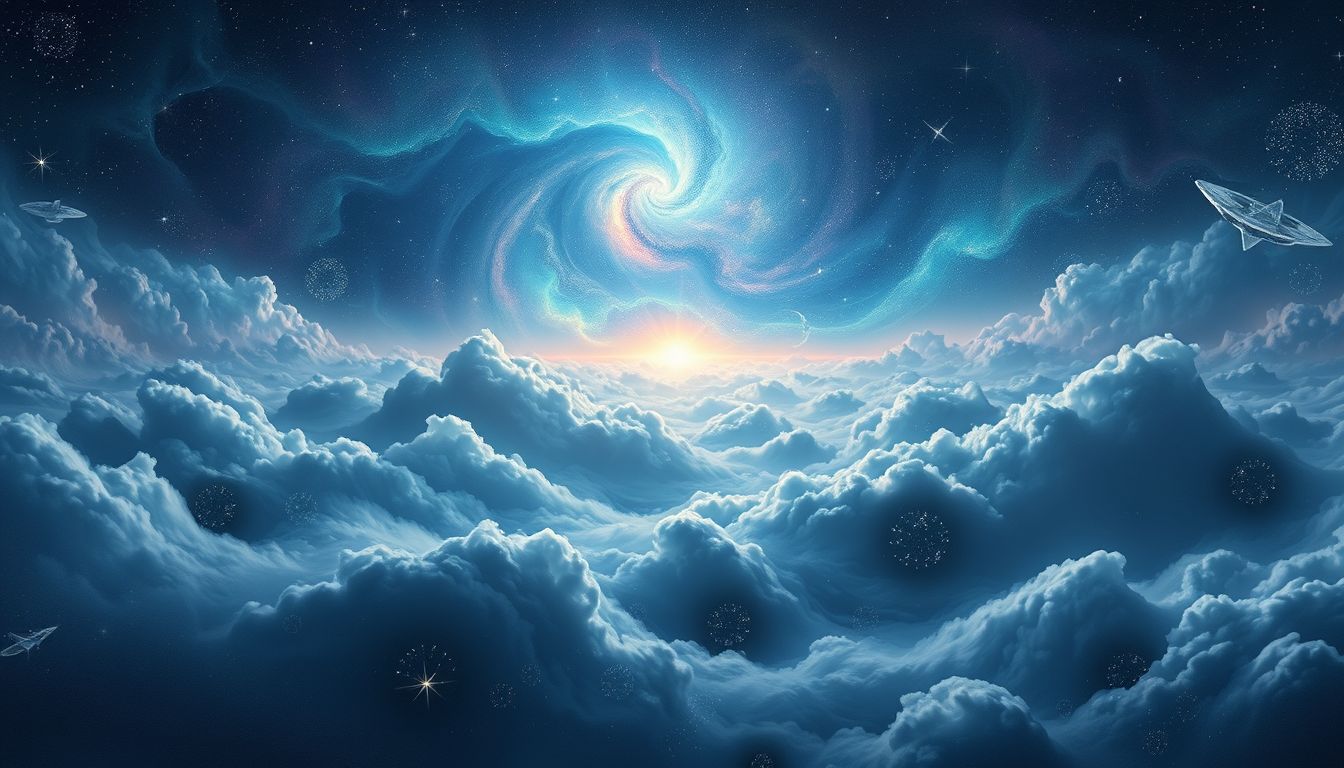 Ein stürmischer Horizont symbolisiert innere Konflikte und emotionale Herausforderungen.