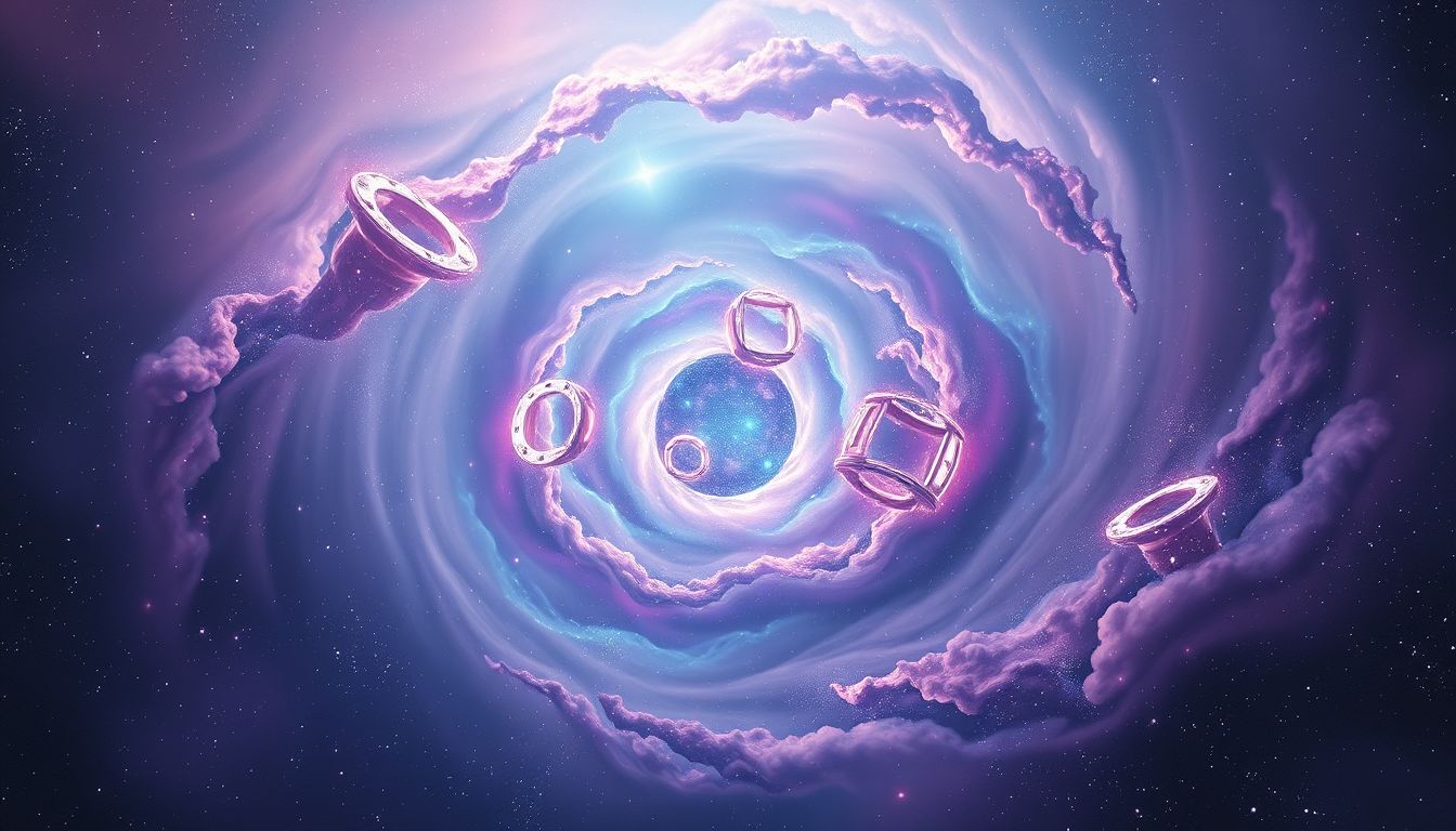 Ein sich wiederholendes Tor symbolisiert festgefahrene Denkweisen und Stillstand.