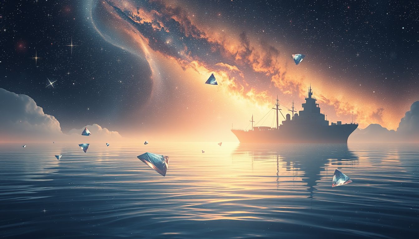 Eine Flottille symbolisiert Neuanfang und das Loslassen Vergangenen.
