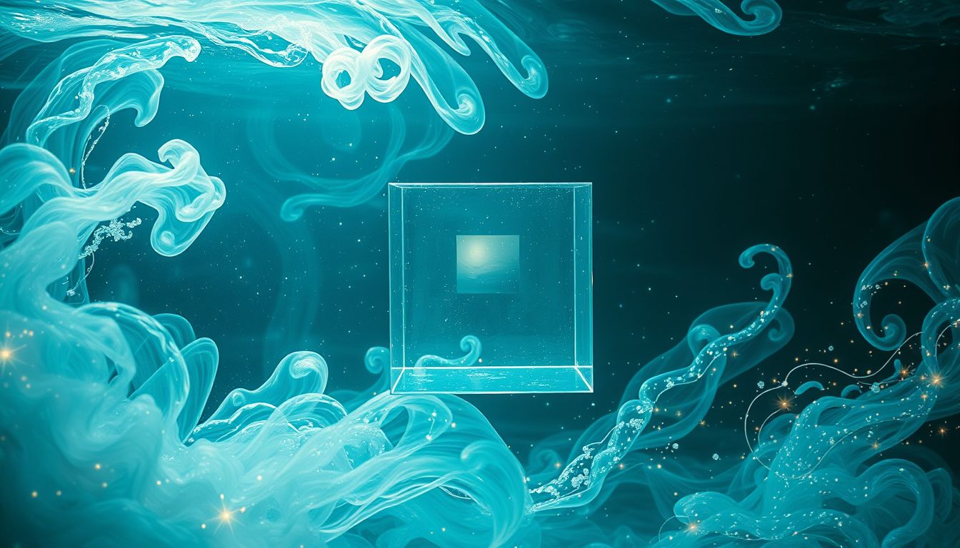 Aquariumscheiben symbolisieren Grenze und Verbindung zur natürlichen Welt.