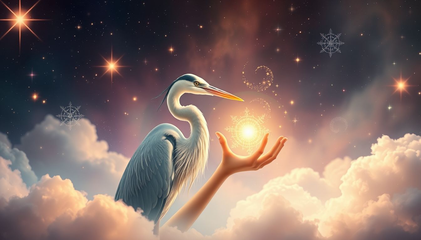 Reiher füttern symbolisiert Fürsorge und achtsame Verantwortung im Traum.