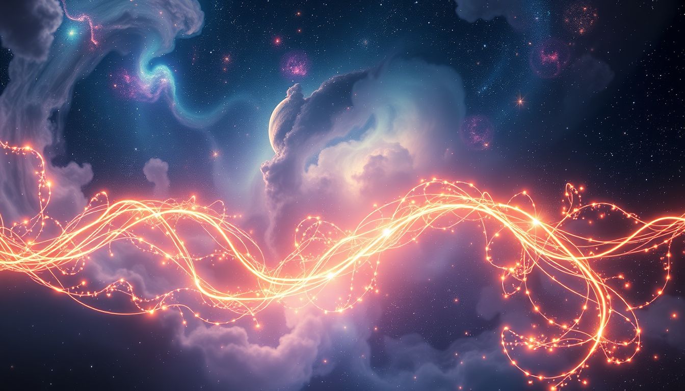 Der endlose Faden symbolisiert Unendlichkeit und ewige Verbundenheit.