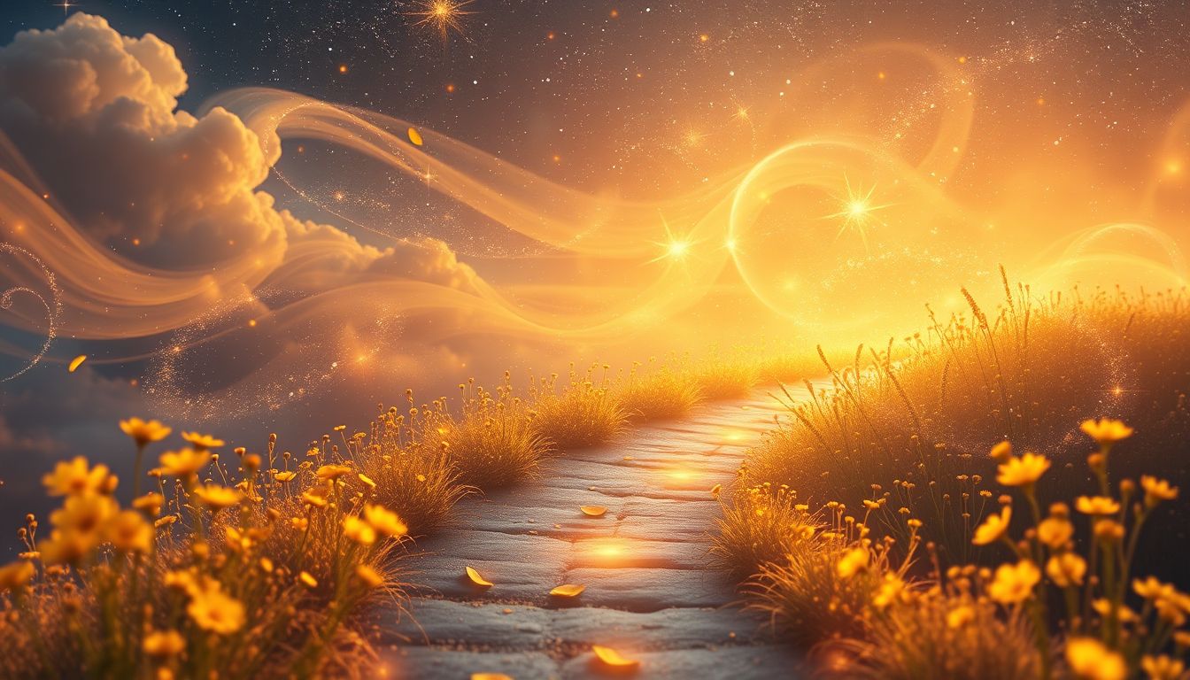 Goldlack-Träume symbolisieren überraschende Freude am unerwarteten Wegesrand.