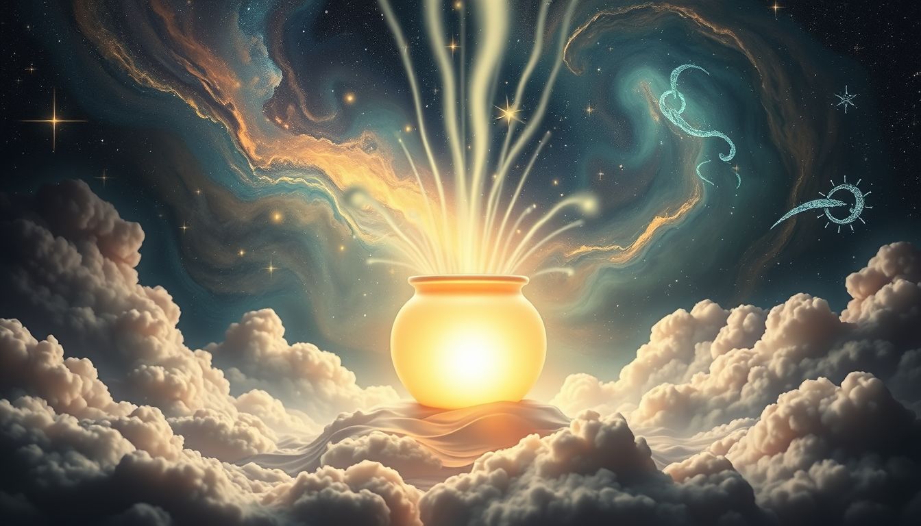 Ein Milchtopf symbolisiert frische Chancen und positive Lebensveränderungen.