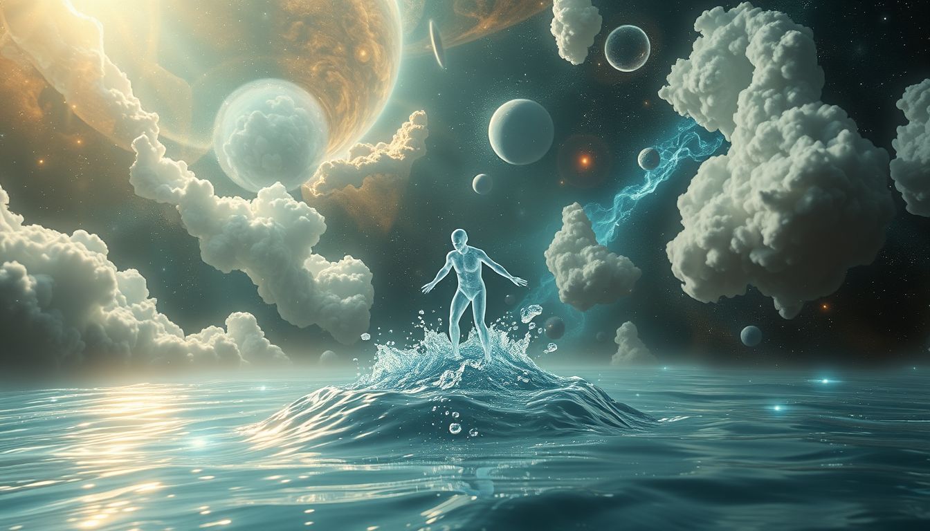 Planschen trotz Angst symbolisiert Mut und persönliche Überwindung.