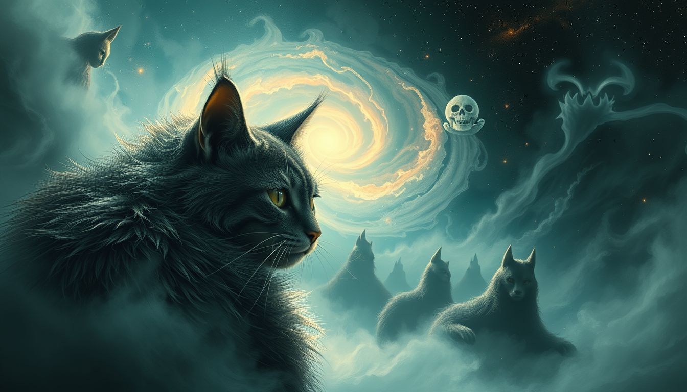 Raues Katzenfell im Traum warnt vor innerem Unbehagen und Konflikten.