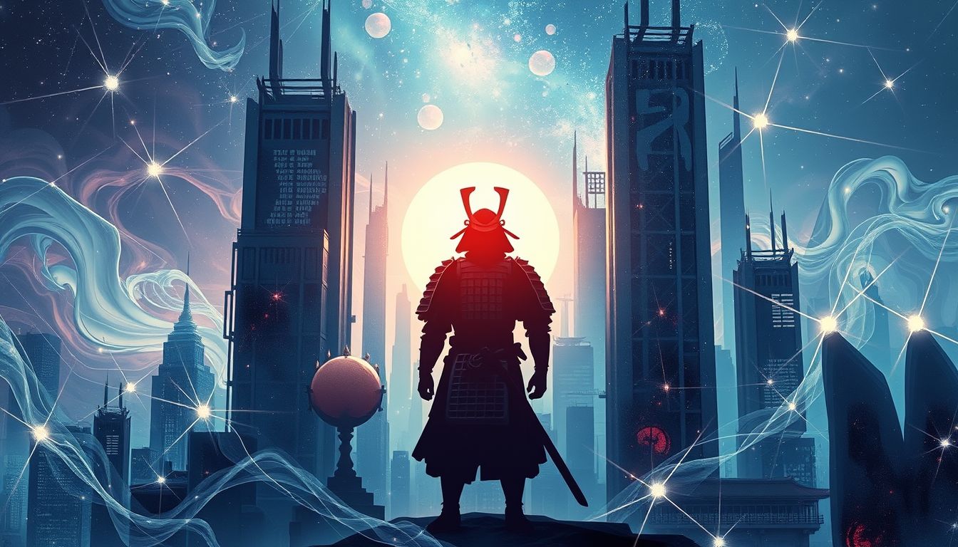 Ein Samurai im modernen Traum symbolisiert innere Stärke und Disziplin.