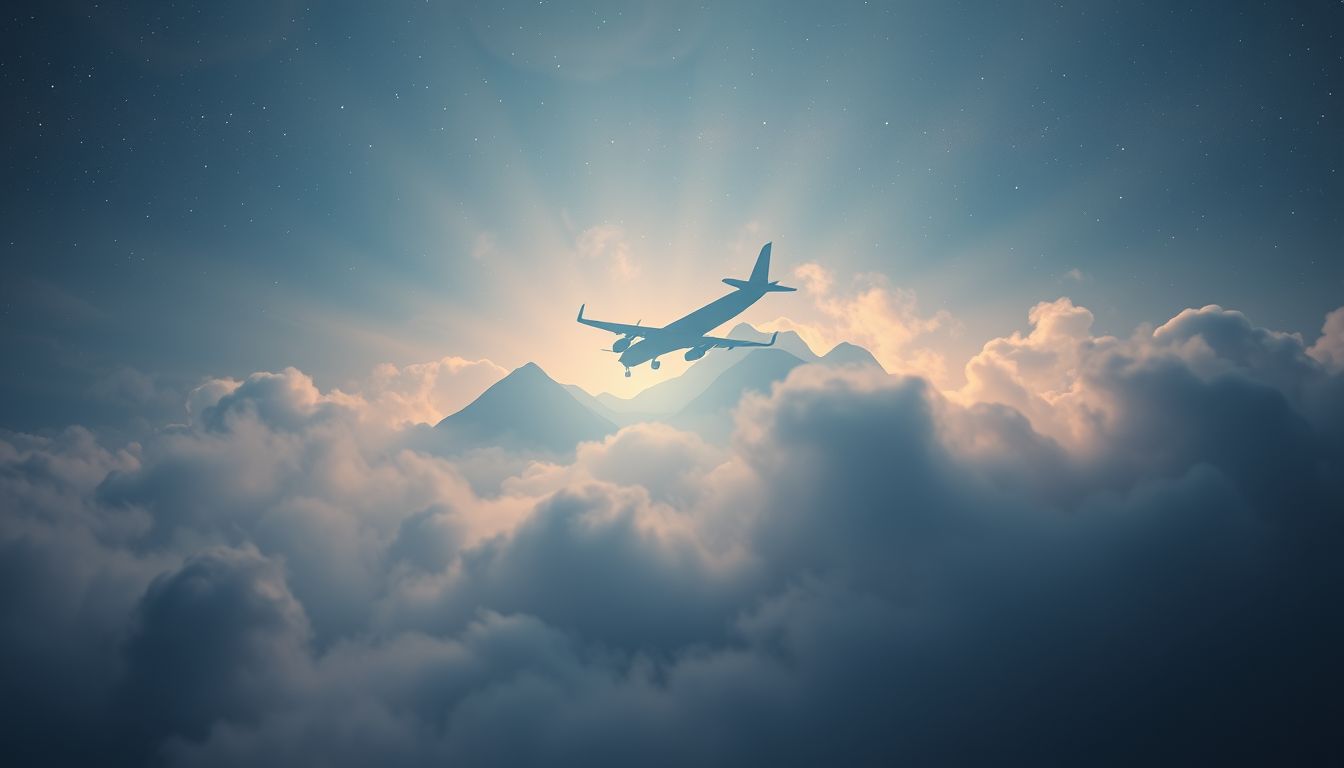 Ein verschwundenes Flugzeug symbolisiert oft unerwartete Lebensveränderungen.