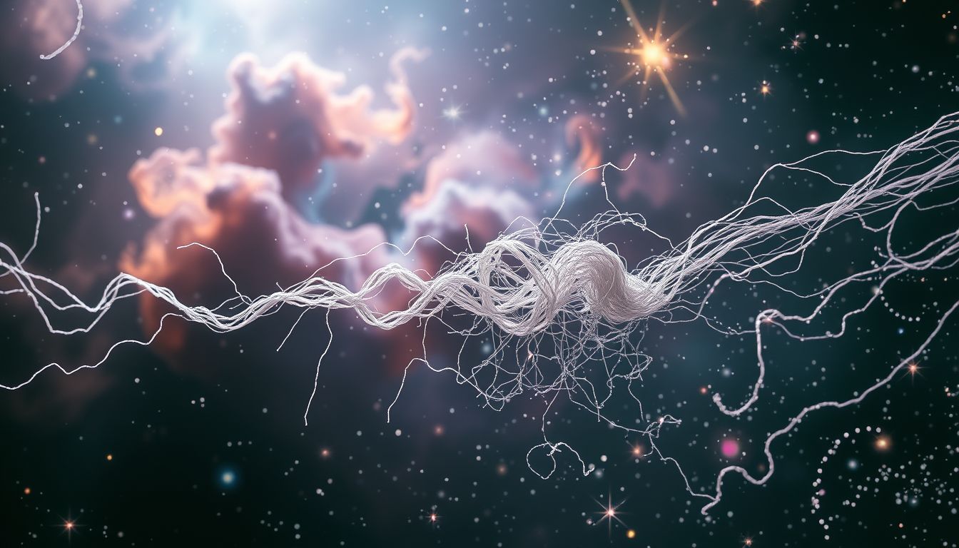 Das reißende Garn symbolisiert unerwartete Hindernisse im Leben.