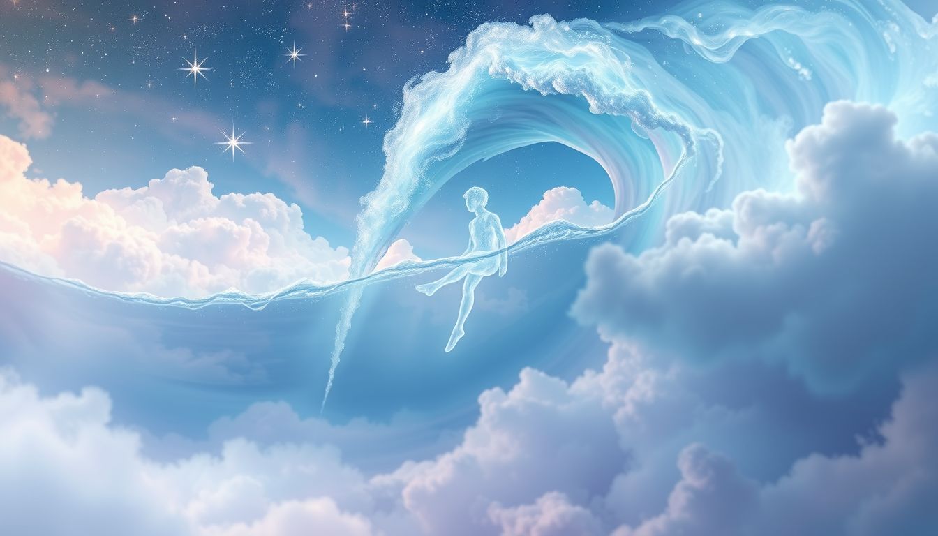 Leewärts überspült werden symbolisiert emotionale Überforderung und Loslassen.