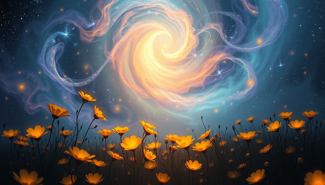 Traum 18 verbindet Sumpf-Ringelblumen mit emotionaler Begegnung einer Person.