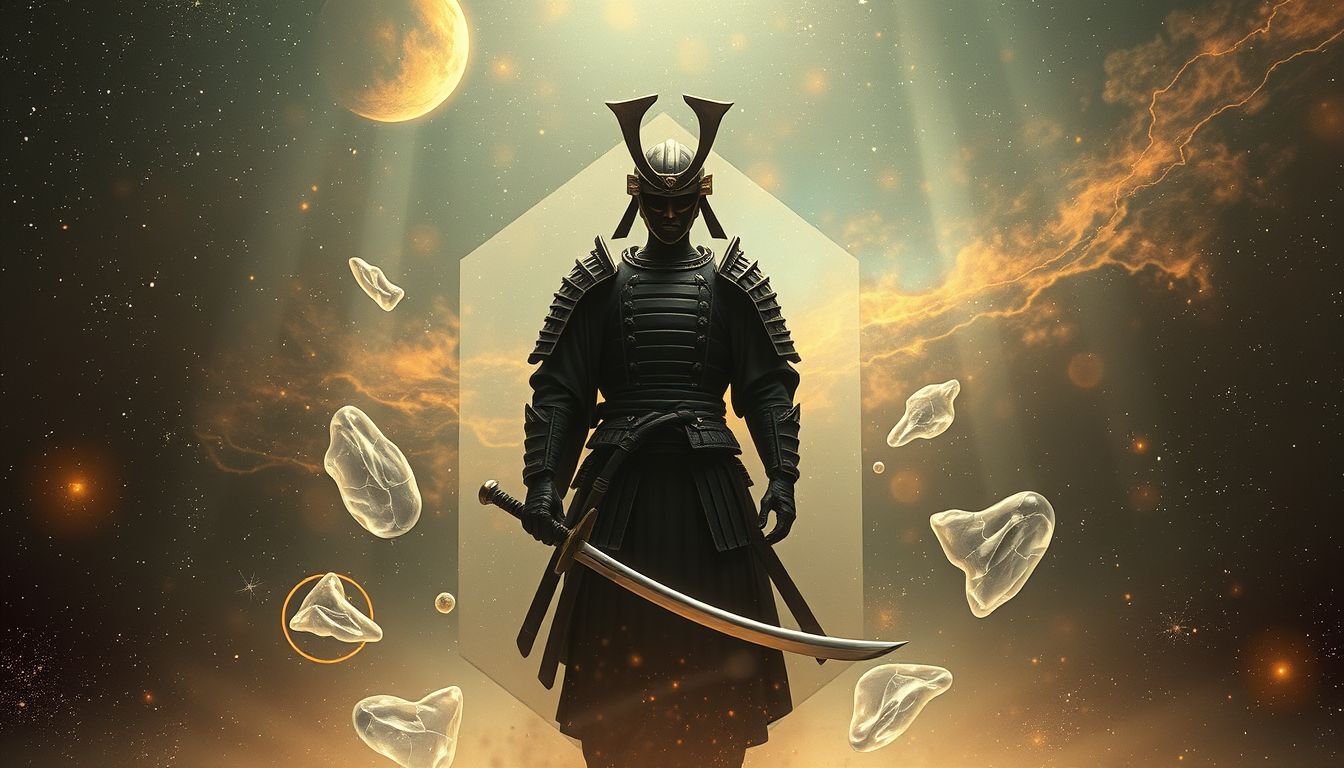 Ein Samurai ohne Schwert symbolisiert innere Stärke und Selbstvertrauen.