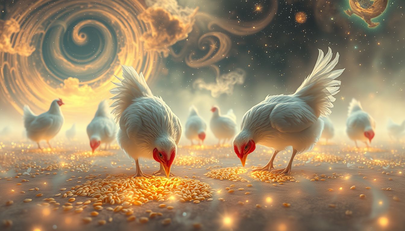 Hühner im Traum symbolisieren oft Fleiß und sorgfältige Entscheidungen.