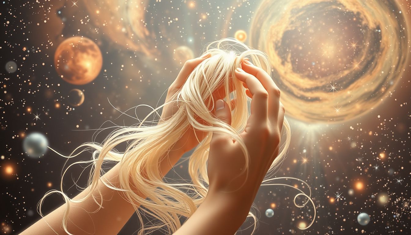 Das Kämmen der Haare eines Kindes symbolisiert Fürsorge und Harmonie.