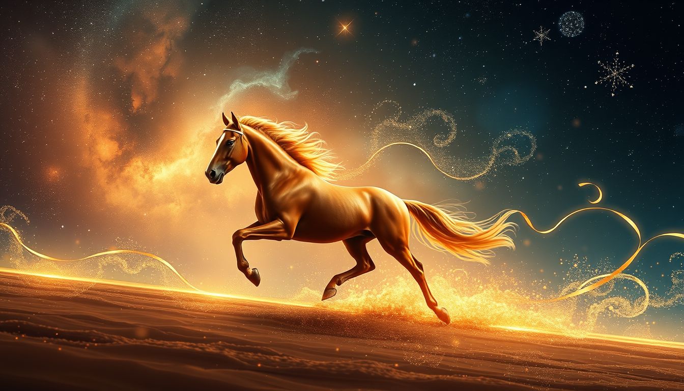 Ein braunes Pferd symbolisiert Ausdauer und innere Stärke im Traum.