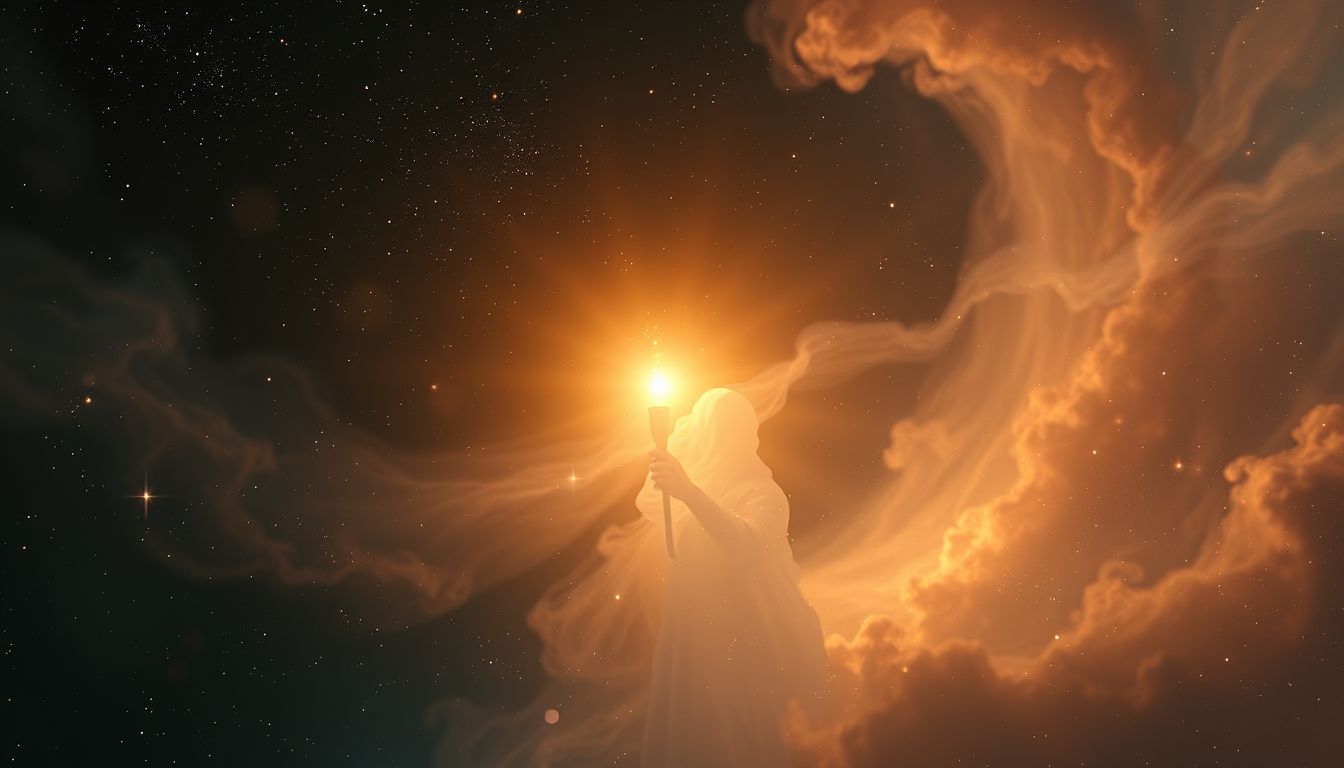 Eine Fackel tragen symbolisiert Licht und Führung im Traum.