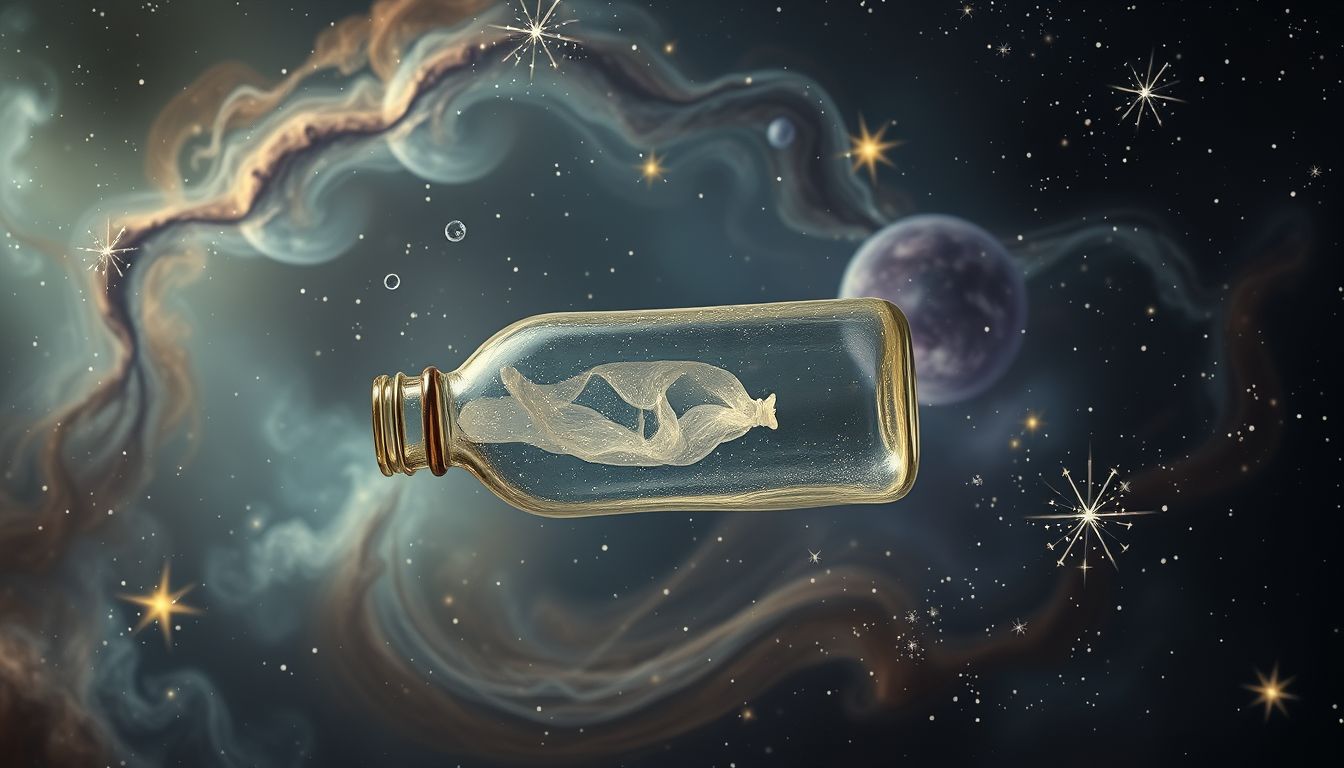 Der alte Schnaps symbolisiert verborgene Enttäuschungen im Leben.