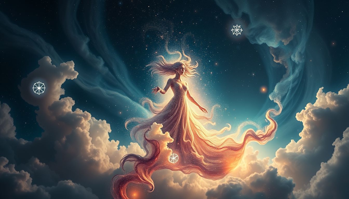 Teleportation im Traum symbolisiert oft spirituelle Transformation und Freiheit.