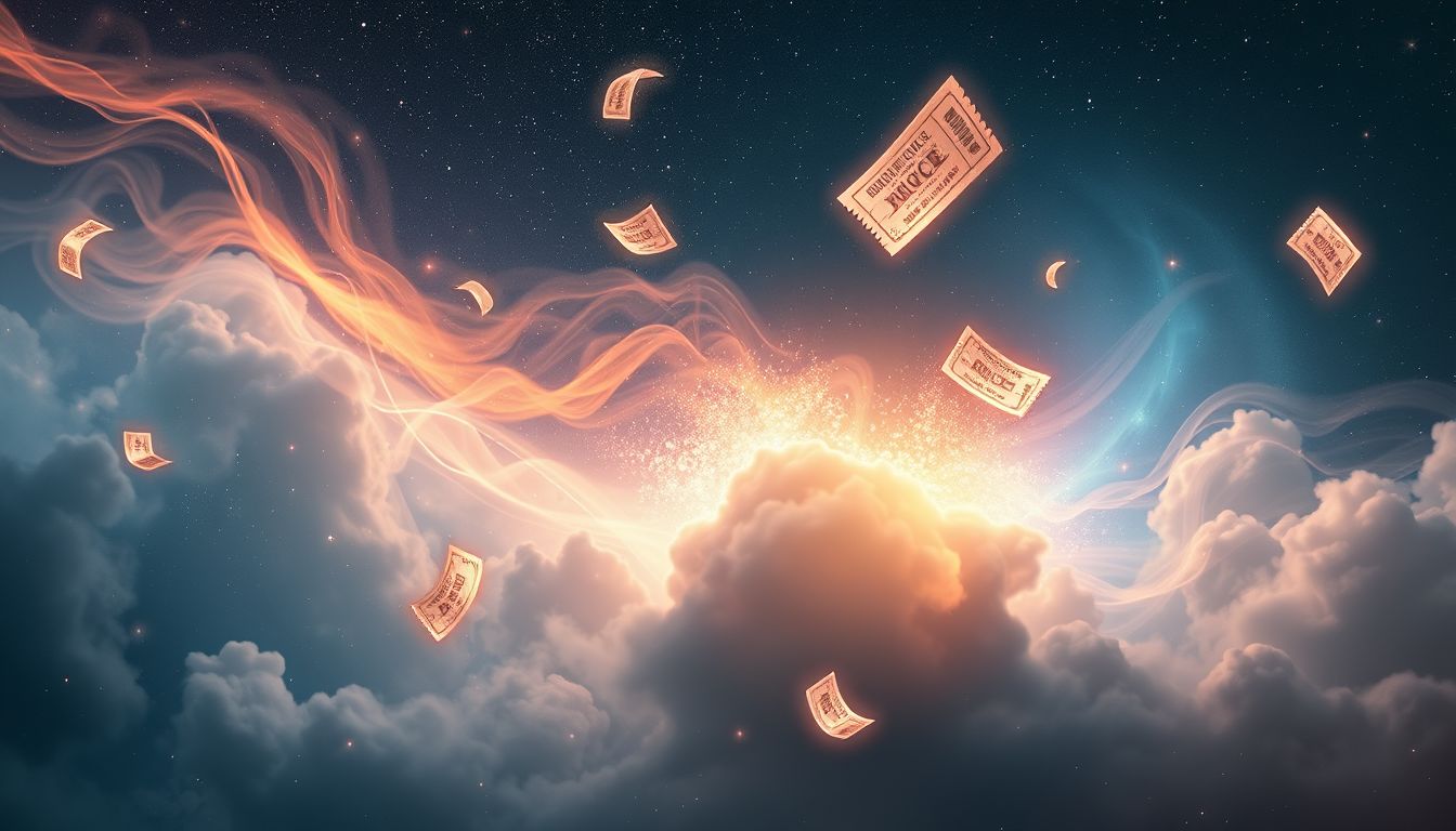 Ein Ticket für Pferdewetten symbolisiert oft bevorstehendes Glück.