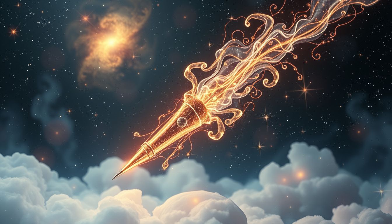 Ein Lötkolben als Waffe symbolisiert inneren Konflikt und Durchsetzungskraft.