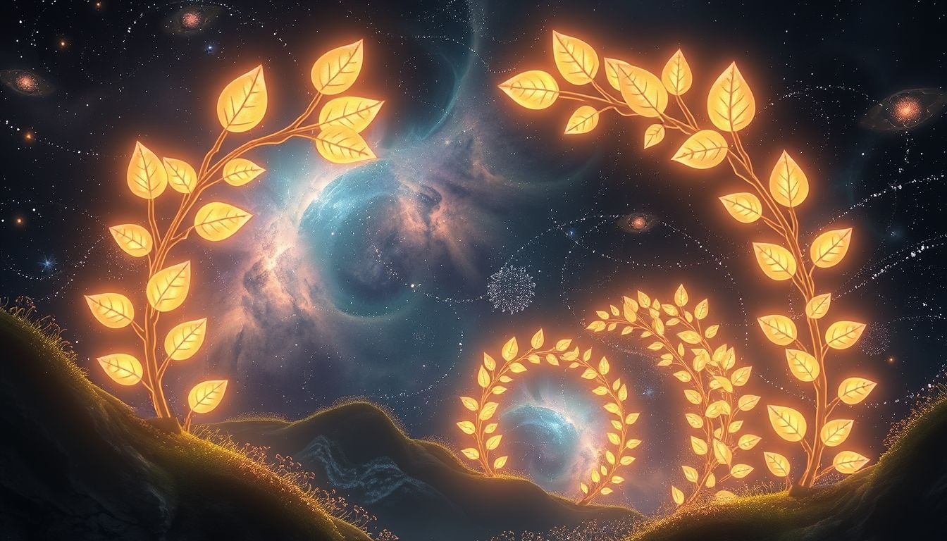 Ein Spalier mit vertrauten Pflanzen symbolisiert Geborgenheit und Wachstum.