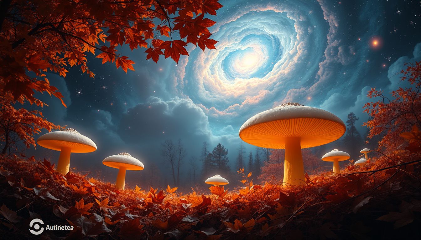 Der Pilz-Suchtraum symbolisiert verborgene Chancen im Herbstleben.