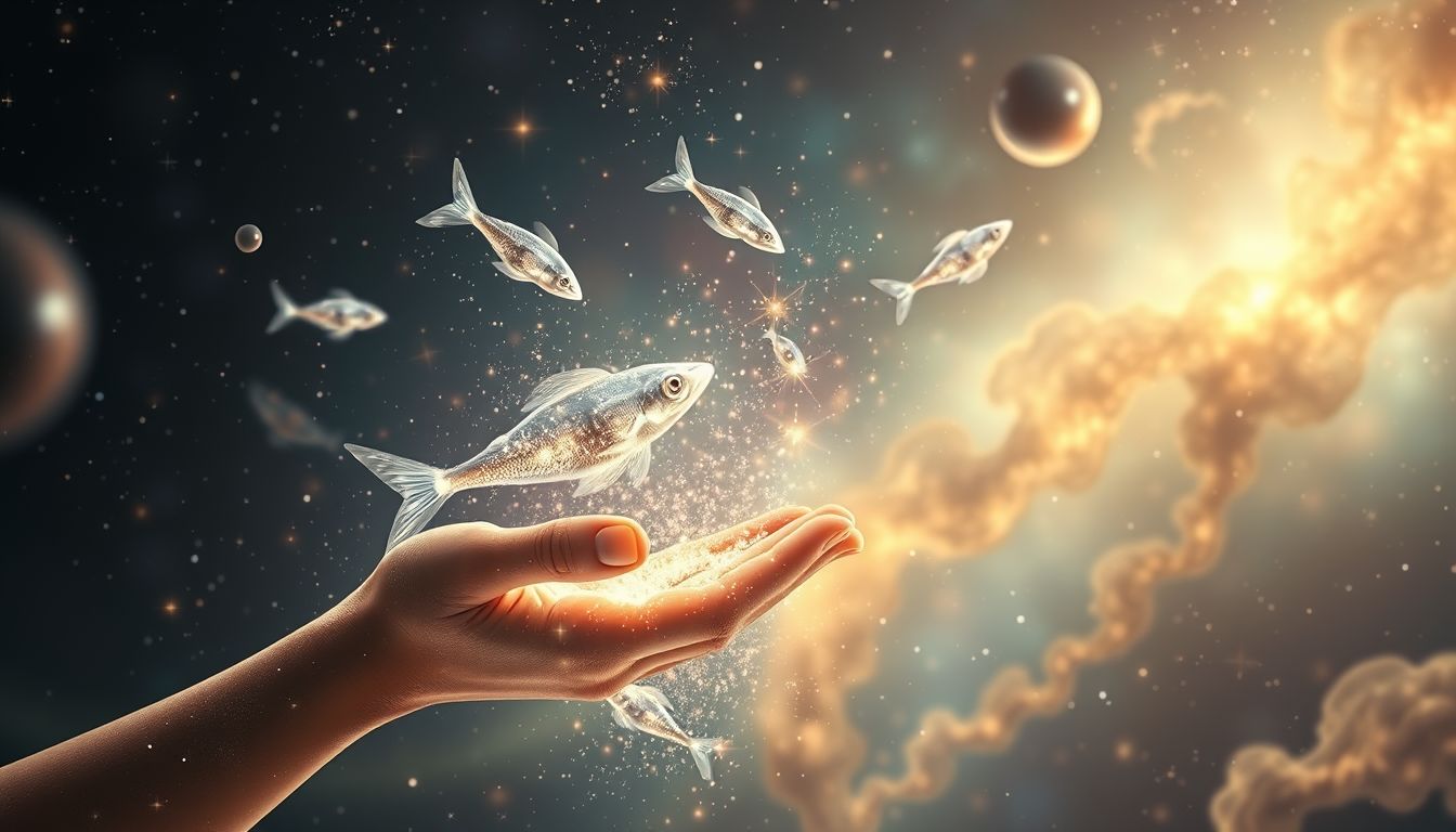 Einen Fisch essen im Traum symbolisiert innere Erfüllung und Wissen.