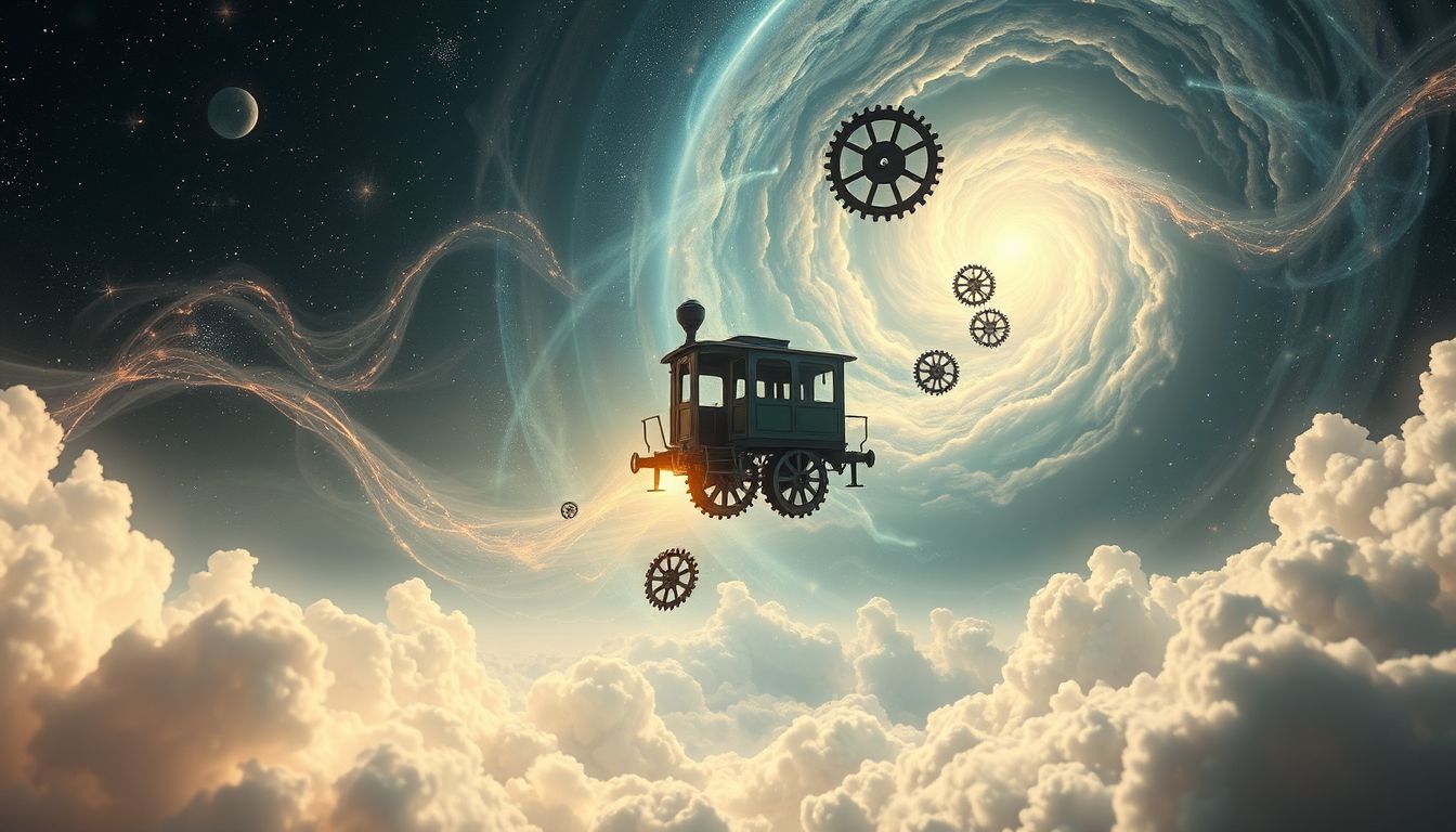 Eine steckenbleibende Zahnradbahn symbolisiert oft Lebensstagnation.