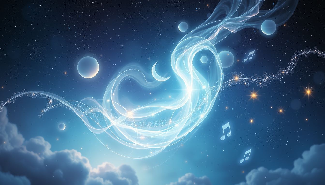 Im Traum singender Jux symbolisiert kreative Freude und Ausdruck.