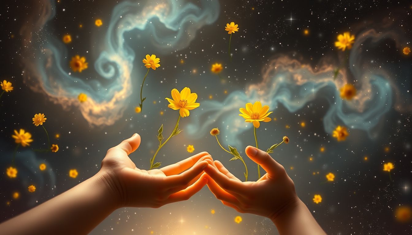 Das Pflücken von Sumpf-Ringelblumen symbolisiert Hoffnung und Heilung.