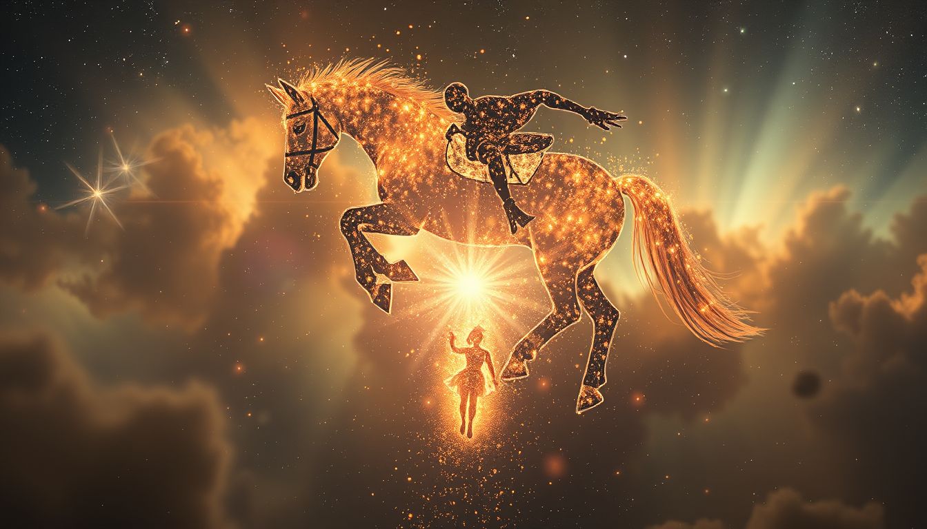 Vom Pferd fallen symbolisiert oft Kontrollverlust im Leben.