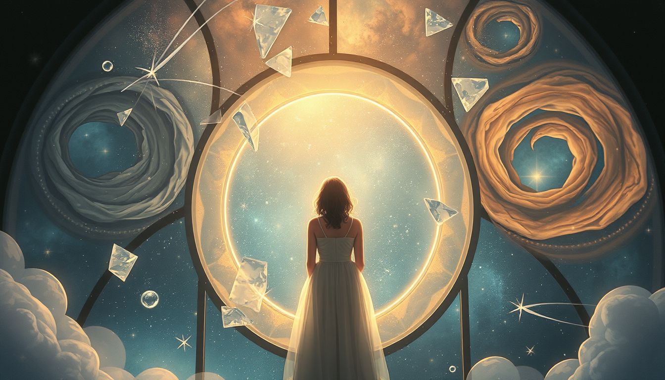 Das Durchschauen symbolisiert Sehnsucht nach Freiheit trotz innerer Begrenzung.