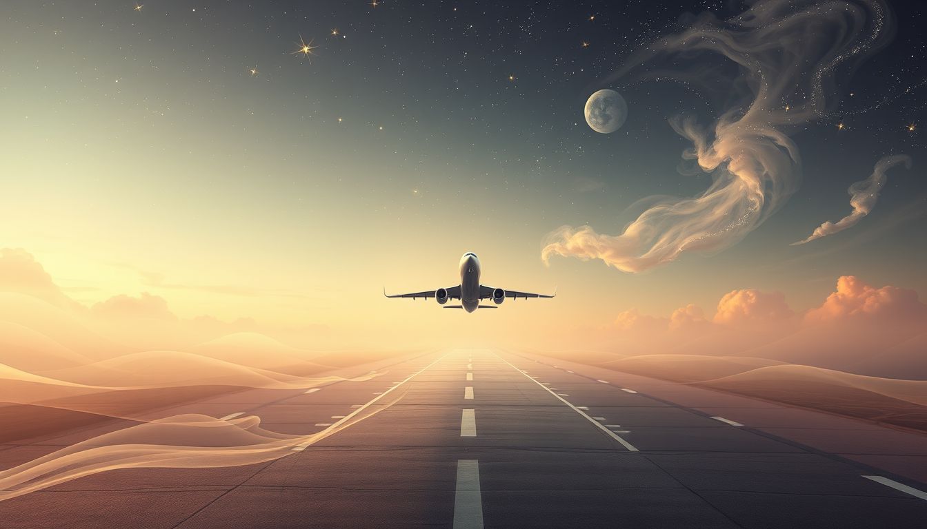 Ein leeres Flugzeug symbolisiert im Traum oft unerfüllte Erwartungen.