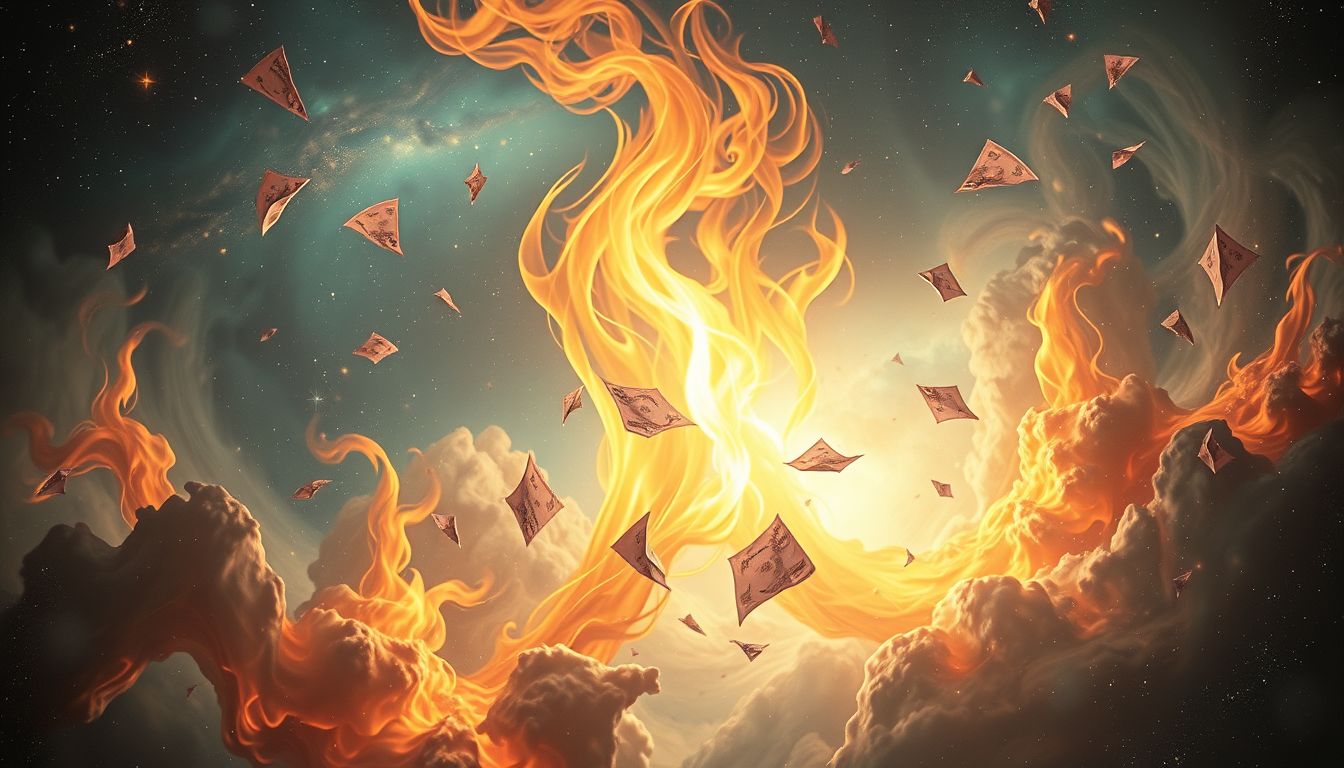 Ein Feuerbudget im Traum symbolisiert oft finanzielle Neubeginnschancen.