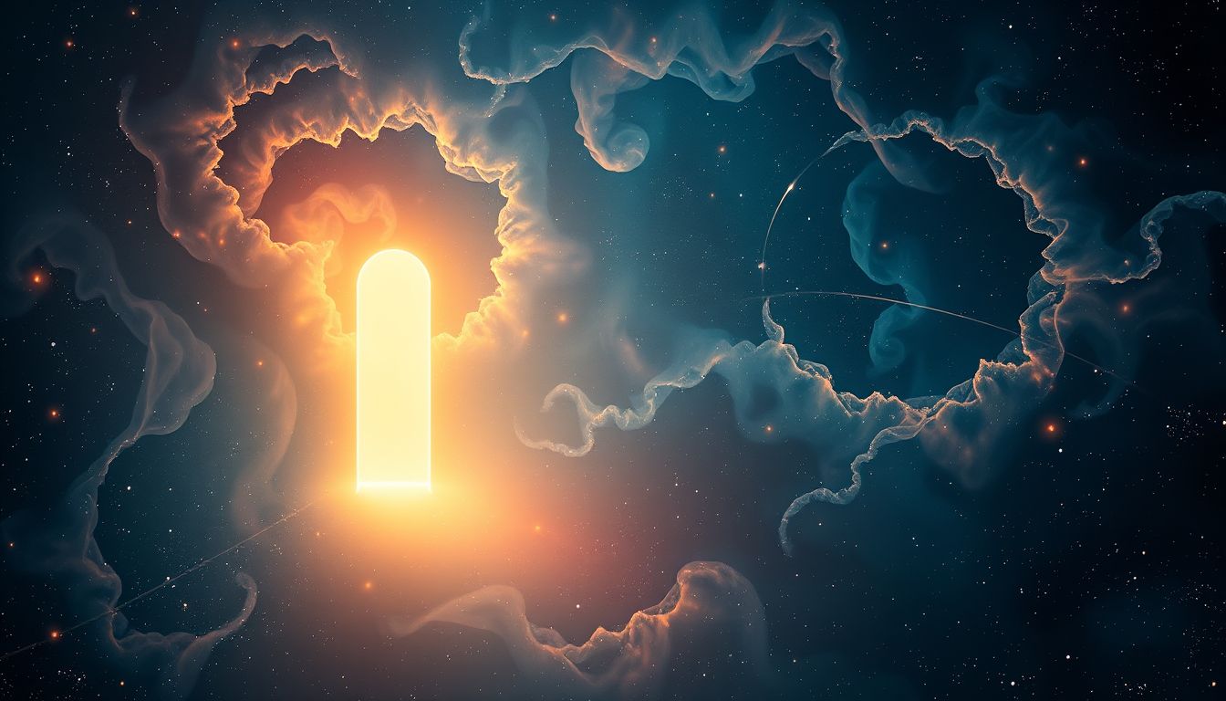 Ein beleuchteter Passage-Traum symbolisiert Klarheit auf deinem Lebensweg.
