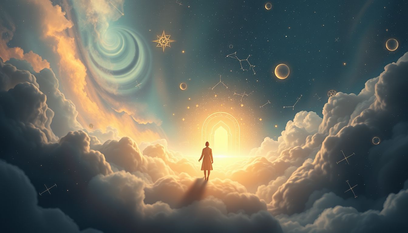 Der Traum symbolisiert spirituelle Suche und inneren Frieden.