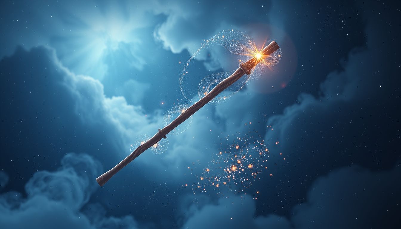 Einen neuen Dreschflegel sehen symbolisiert Neuanfang und Arbeitskraft.