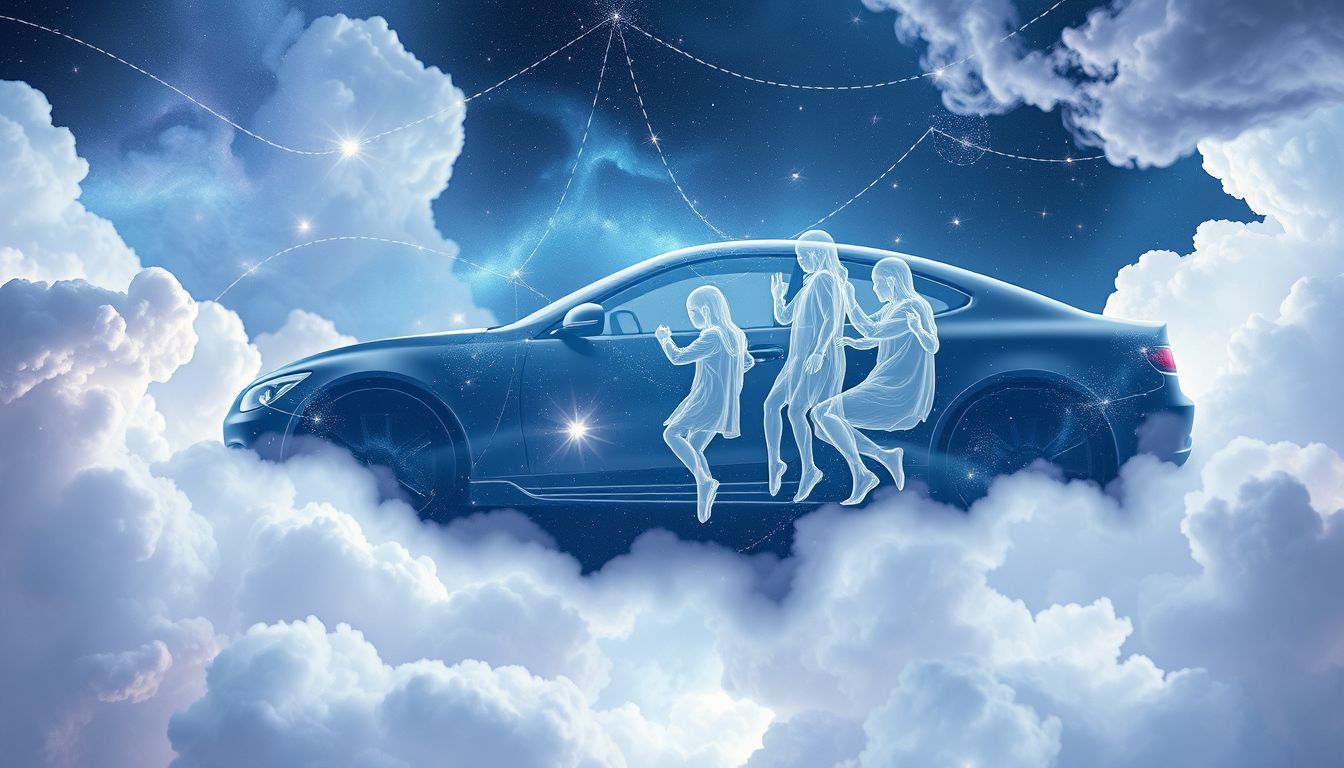 Das fremde Auto symbolisiert Kontrolle, die andere im Leben haben.