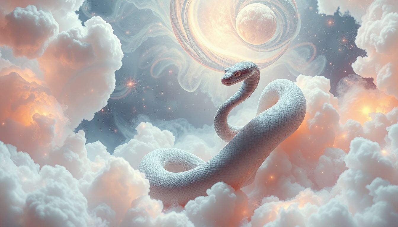 Eine tanzende Asp symbolisiert verborgene Gefahr und verführerische Täuschung.