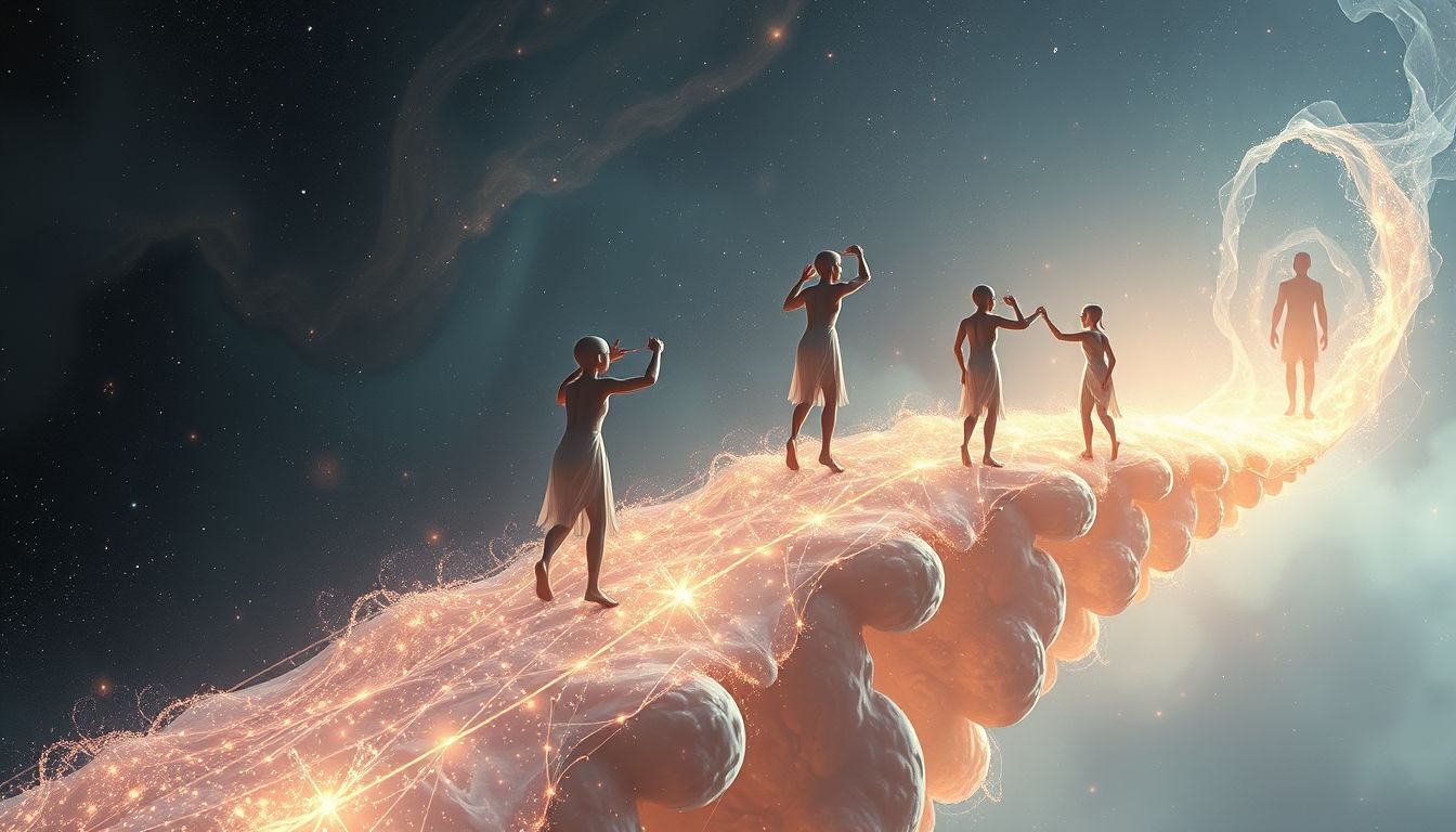 Gemeinsames Überwinden von Schanzen symbolisiert kraftvolle Teamunterstützung im Traum.