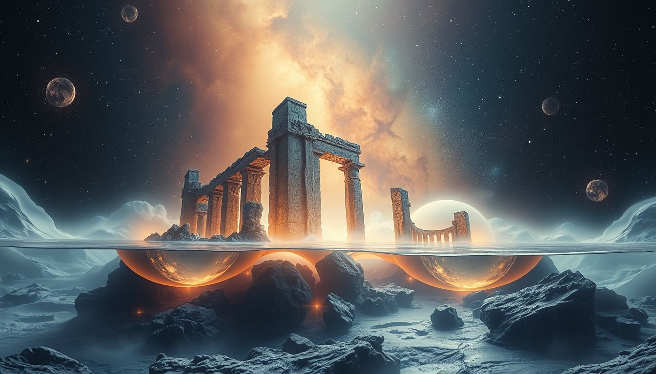 Träume von unterirdischen Ruinen symbolisieren verborgene Geheimnisse oder Vergangenheit.