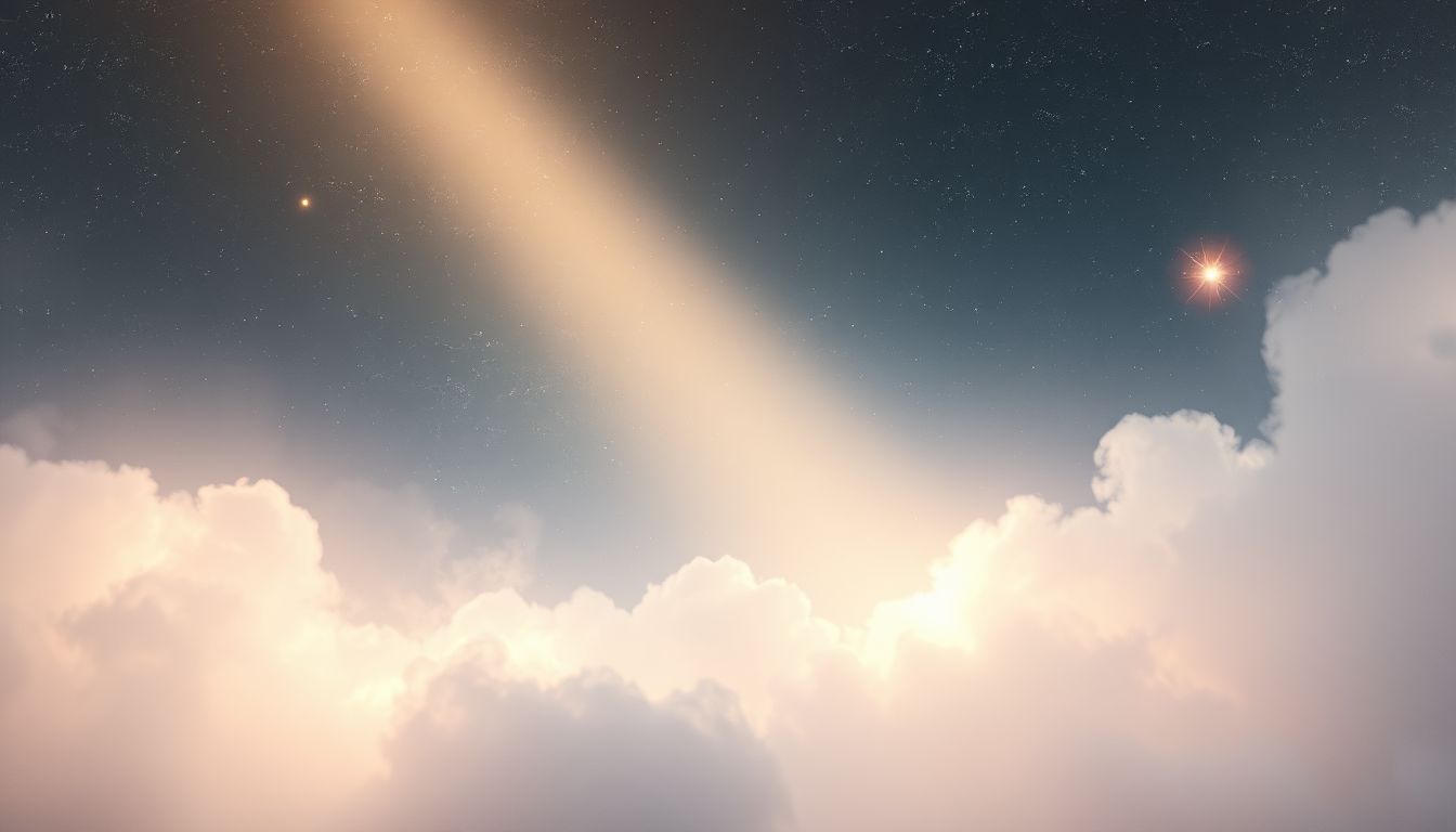 Schwaches Sonnenlicht im Traum symbolisiert Hoffnung trotz schwieriger Zeiten.