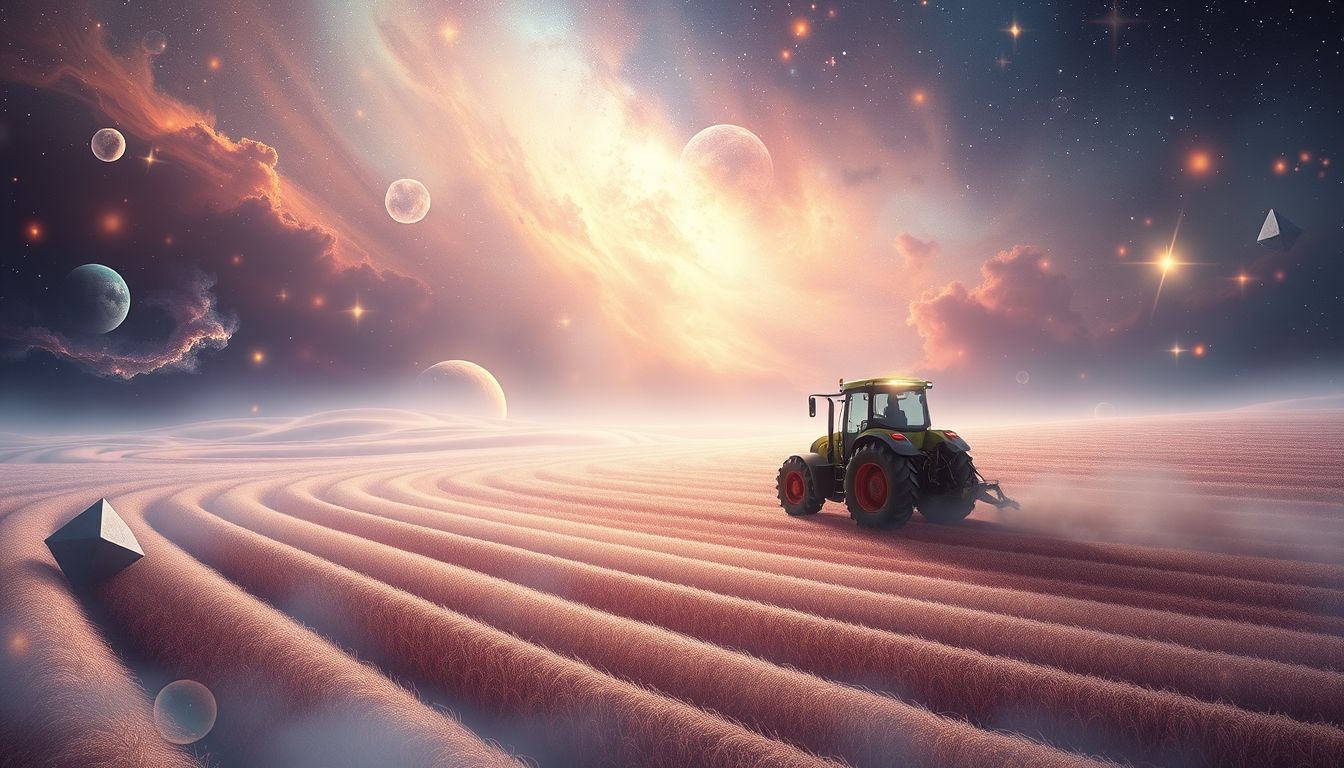 Ein Landmaschinen-Traum symbolisiert Fortschritt und zielgerichtete Produktivität.