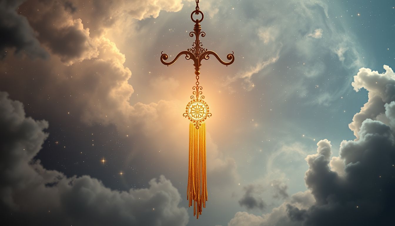 Ein Dreschflegel als Dekoration symbolisiert handwerkliche Tradition und Stärke.