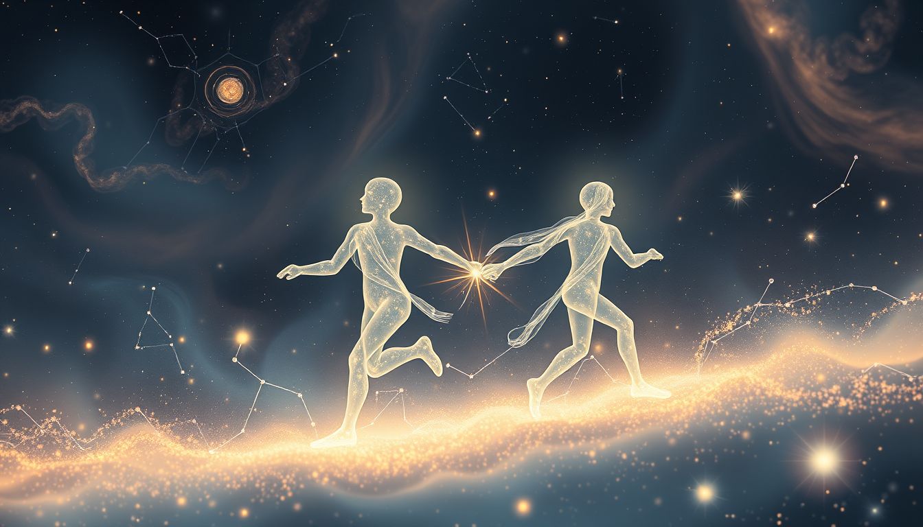 Gemeinsames Laufen im Traum symbolisiert starke Partnerschaft und Unterstützung.
