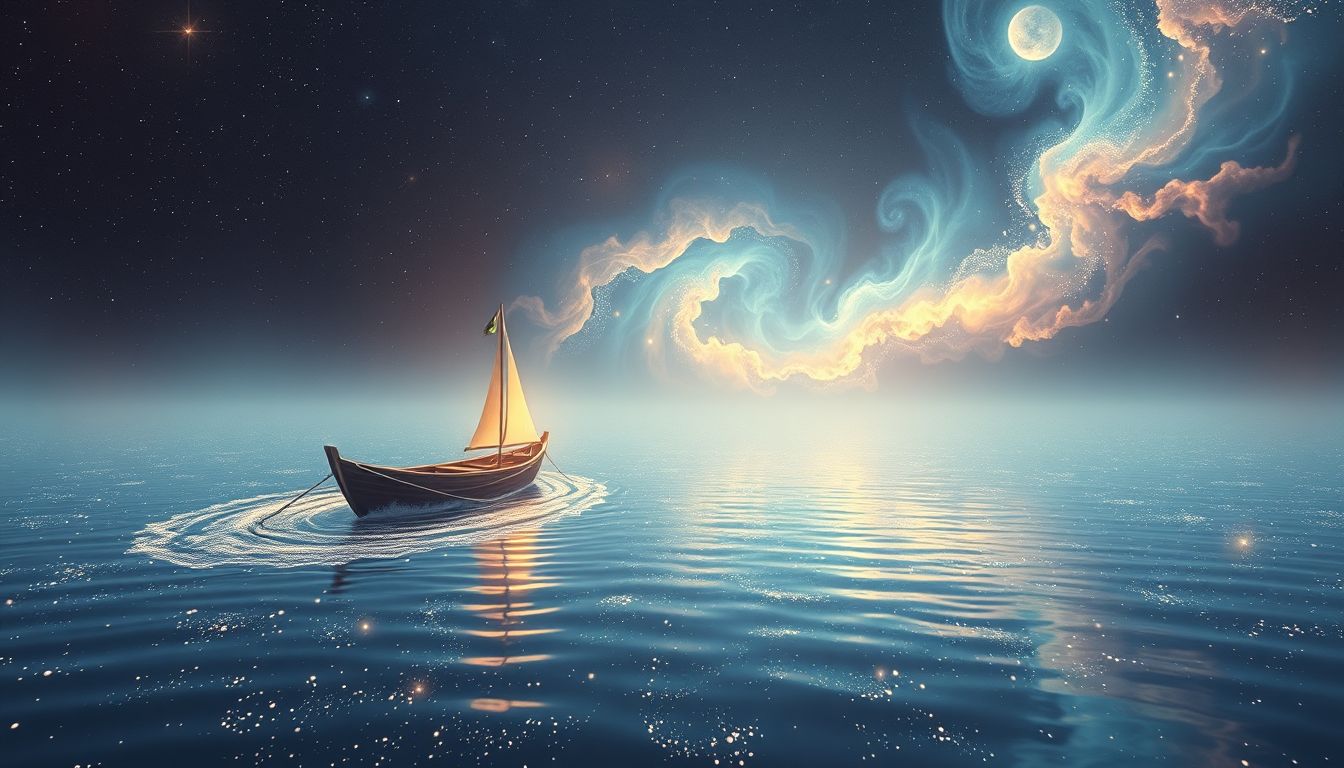 Ein anderes Boot symbolisiert neue Begegnungen auf deinem Lebensweg.